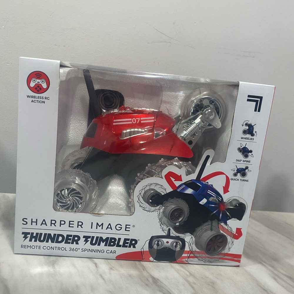 Sharper Image Thunder Tumbler Remote Control Car - Red